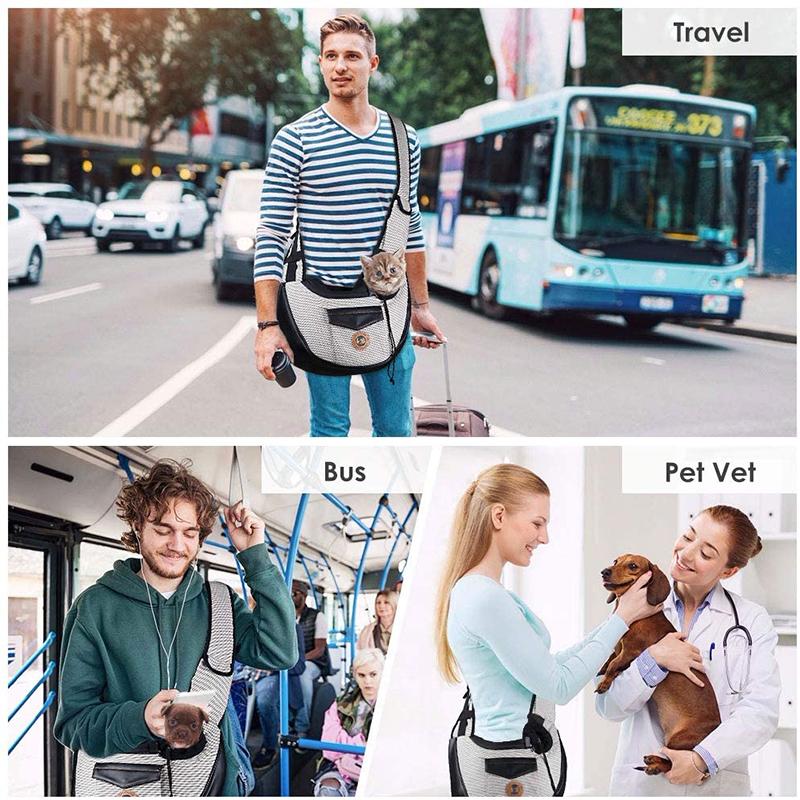 Módní šátek pro psy Prodyšný Nastavitelný Polstrovaný Ramenní popruh Malá Taška na psa Kapsa Bezpečnostní lano Štěňata Nosič mazlíčků Kočky