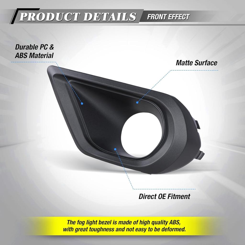 AUTOWIKI Fog Lights Covers for 2014-2016 Subaru Forester 2.5i Models OEM Fog Lamps Bezel Replacement for 14-16 Subaru Forester 2.5i Left Driver Side