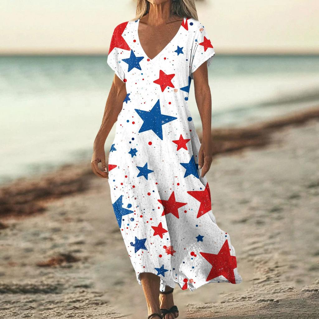 Flag Dress for Women 4Th Of July Dresses for Women Patriotic Dress for Women Dress for Women Flag Dress