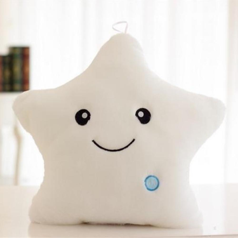 Wholesale Colorful Glow Plush Star Pillow Cute Stuffed Toy Doll for Youth and Kids