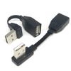 USB 2.0 A Erkek - Dişi 90 Derece Yukarı Aşağı Sola Açılı USB Uzatma Kablosu Kısa Kablo USB 2.0 Erkek - Dişi Kablo Dönüştürücü
