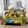 3D S-Saint S-Seiya Japan Anime Cartoon Flannel Blanket Soft Throw Blanket Art For Home Decor Bedroom Bed Sofa Picnic Fans Gifts