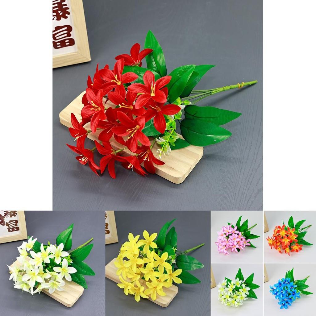 Realistic Lilium Brownie Var Silk Flower Decor For Wedding Home Event And Photo Shoots