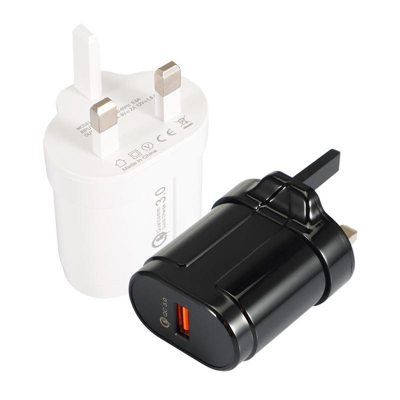 QC3.0 18W USB Fast Charge Travel Adapter, 5V 3A