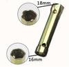 12x Motorcycle Scooter Spark Plug Spanner Wrench Socket Tool Kit Universal