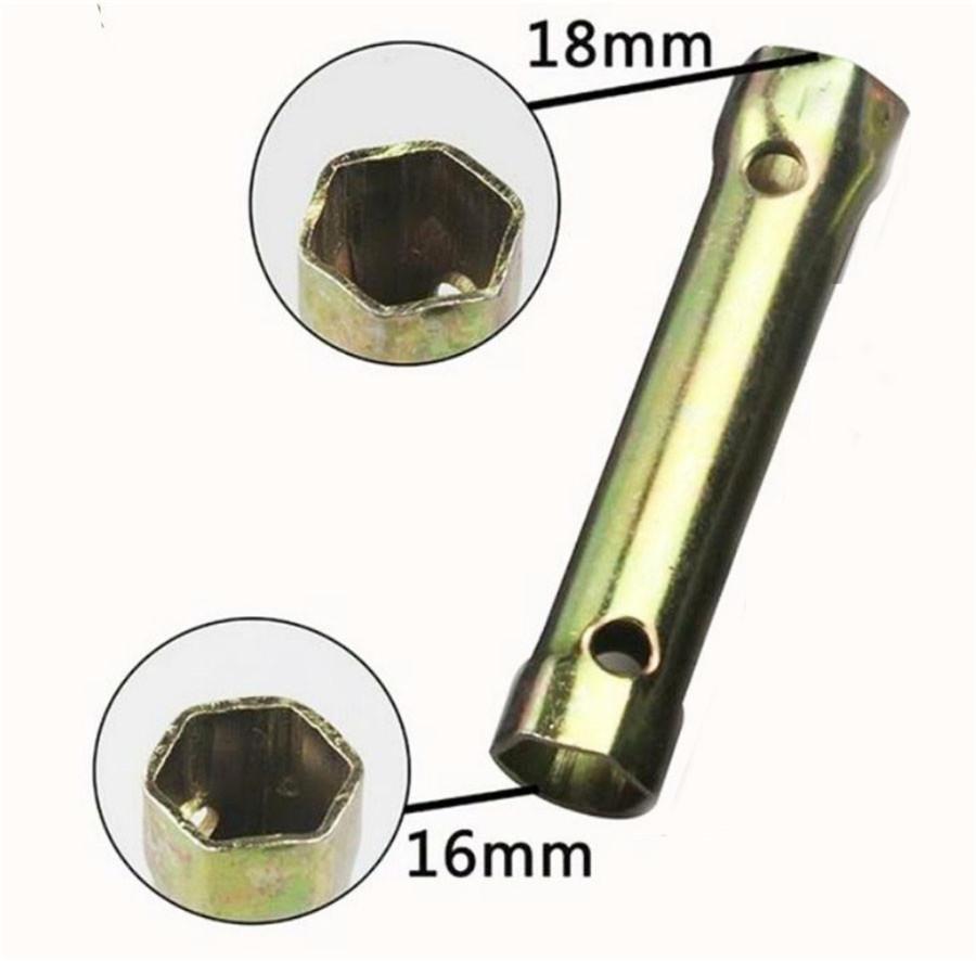 12x Motorcycle Scooter Spark Plug Spanner Wrench Socket Tool Kit Universal