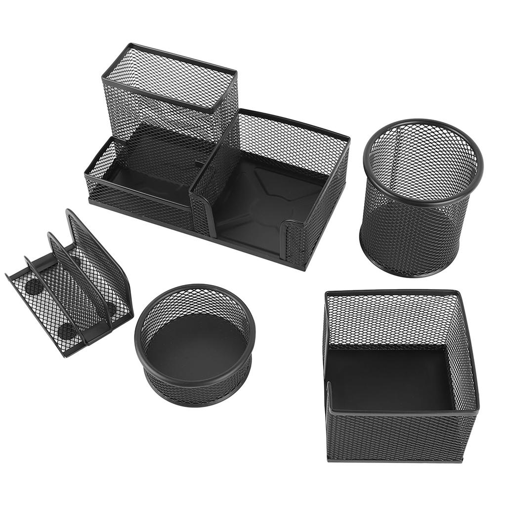 Stifthalter-Set aus Metall, multifunktionaler Stifthalter aus Netzgewebe, Schreibtisch-Organizer für Büro und Klassenzimmer