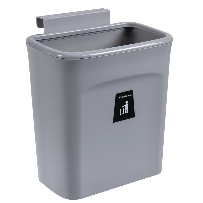 Wall-Mounted Kitchen Trash Can with Handle and Inner Bucket for Cabinets