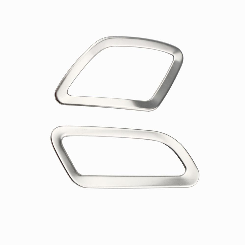 Car Front Air Vent Decor Trim for Jeep Renegade BU 2015-2025 LHD Air Outlet Frame Sticker Stainless Steel Interior Accessories