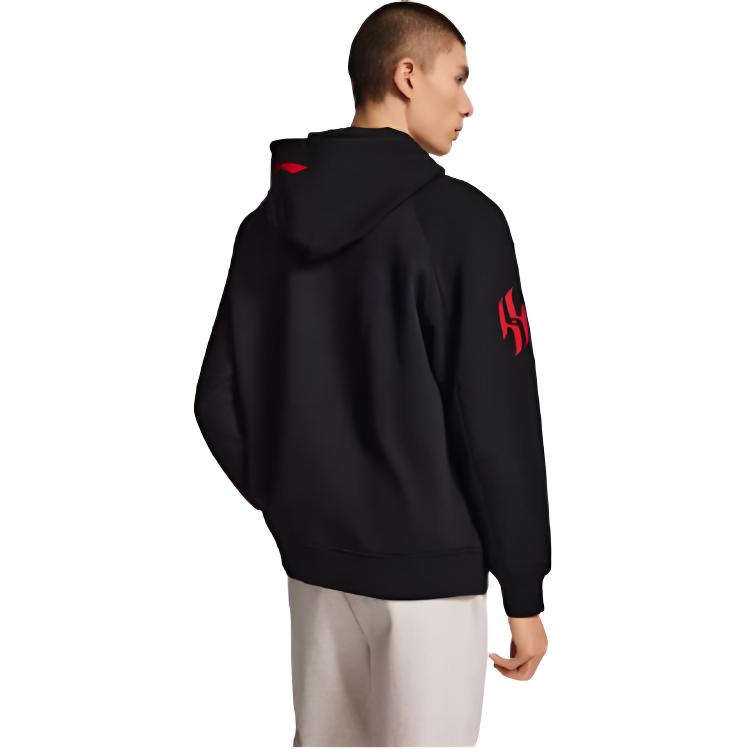 Li Ning Professional Basketball Series Fleece Warm Fashionable Versatile Letter Hoodie Soft Breathable Loose Sweatshirt Men sweatshirt AWDVP79-1