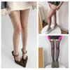 Thigh High Garter Stockings Glossy Sheer Control Top Tights for Women Garter Belt Tights Suspender Pantyhose Streetwears