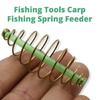 10pcs Fishing Tackle Feeder Basket Fishing Spring Feeder Coil Inline Method Feeder Fishing Tool Baits Thrower Feeder