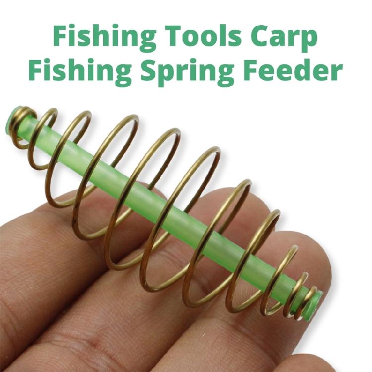 10pcs Fishing Tackle Feeder Basket Fishing Spring Feeder Coil Inline Method Feeder Fishing Tool Baits Thrower Feeder