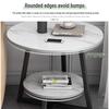 Nordic Minimalist Small Round Coffee Table for Living Room