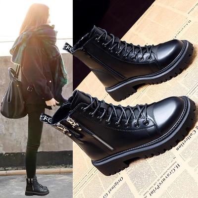 Buen precio, admite devolución y cambio, botas Martin para mujer nuevas otoño e invierno de terciopelo botines de moda