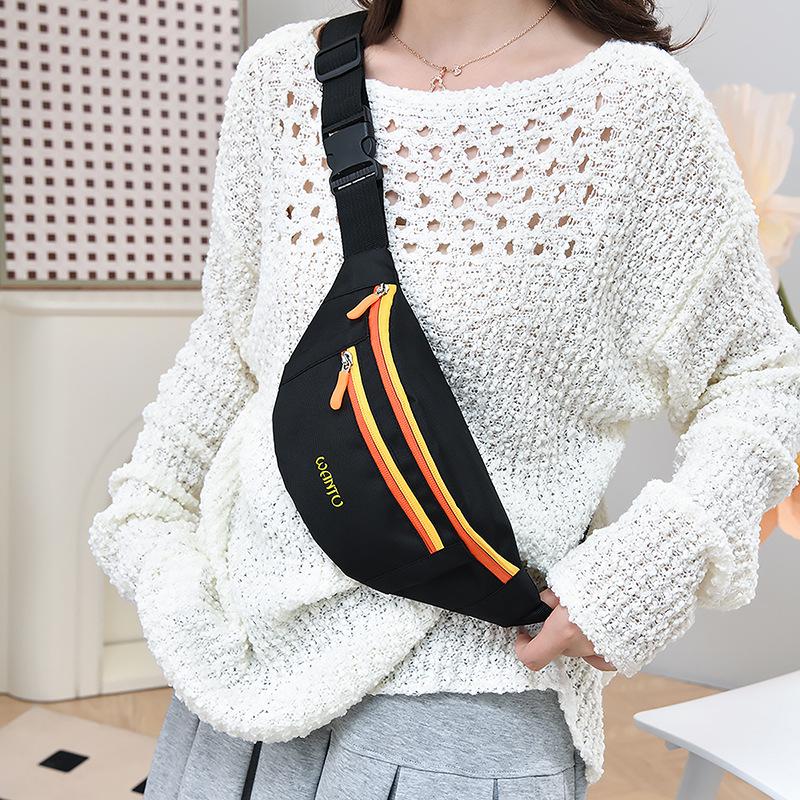 Women's Color Block Crossbody Fanny Pack for Outdoor Sports