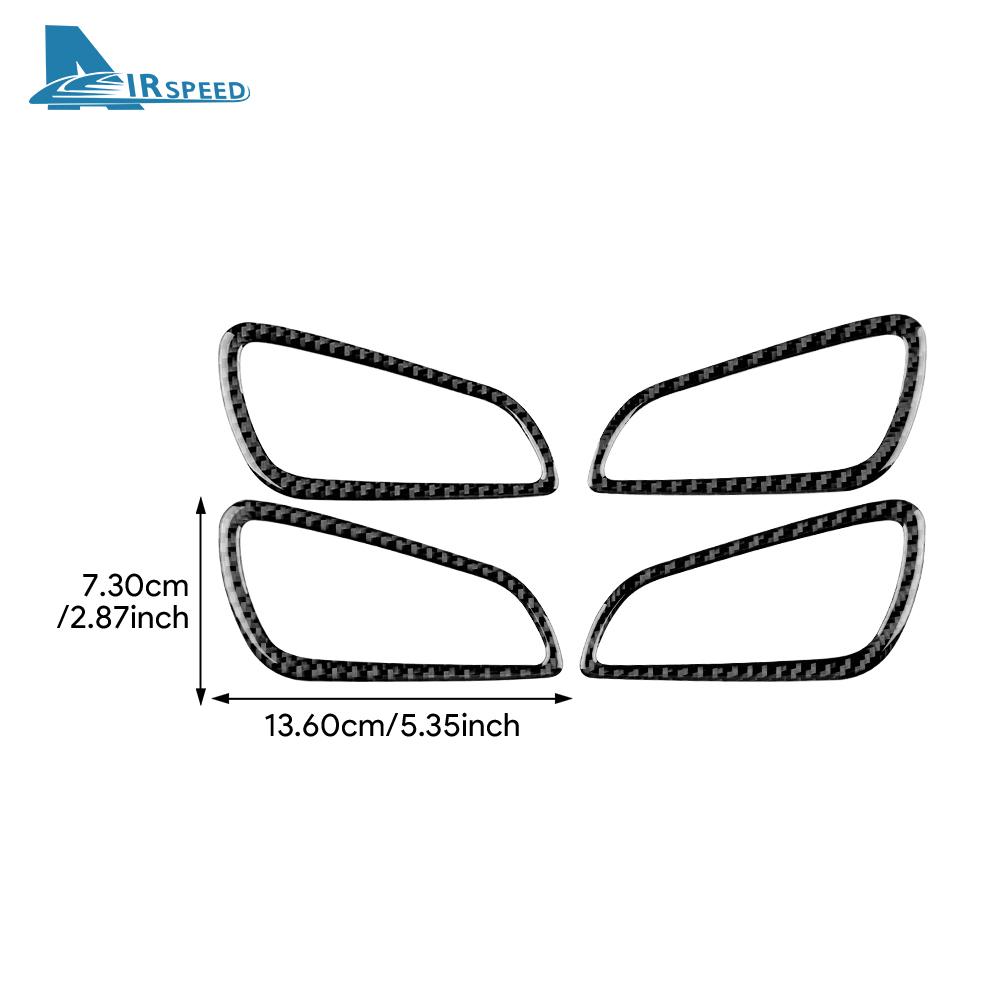 Real Soft Carbon Fiber Sticker For Ford Focus SE ST Ecoboost 2012 2013 2014 LHD RHD Car Door Handle Frame Panel Trim Accessories