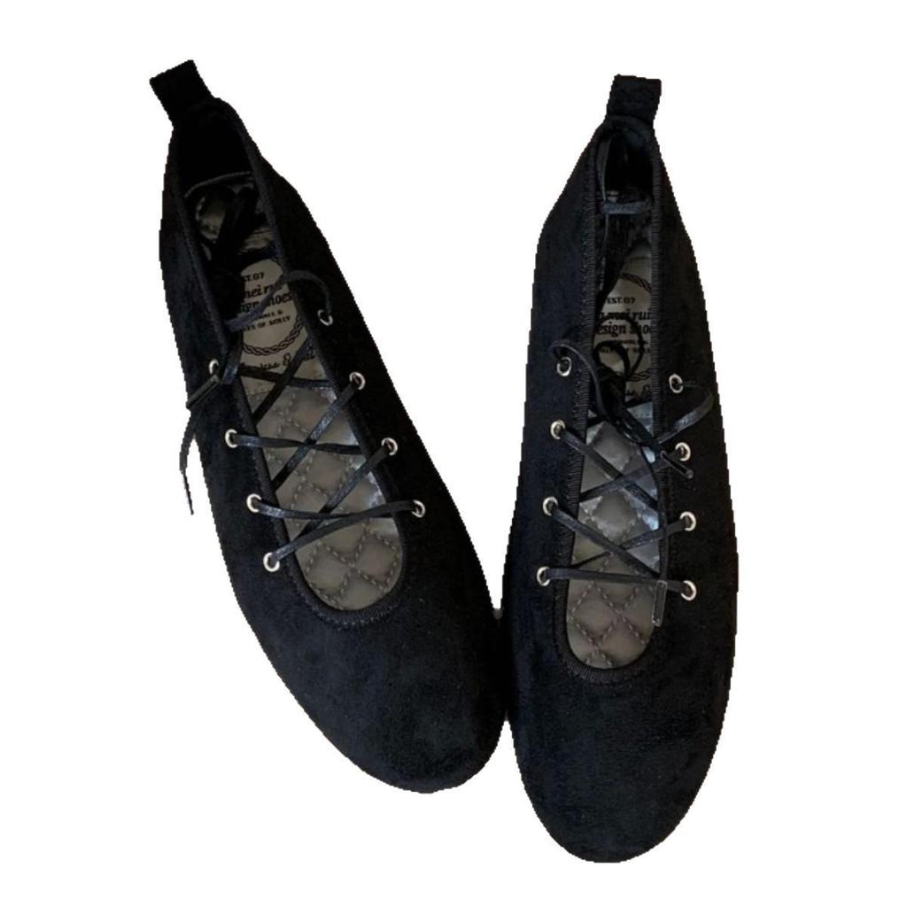 Spot 2025 Damen Schnür-Ballerinas - Vielseitige Schuhe aus weichem Leder