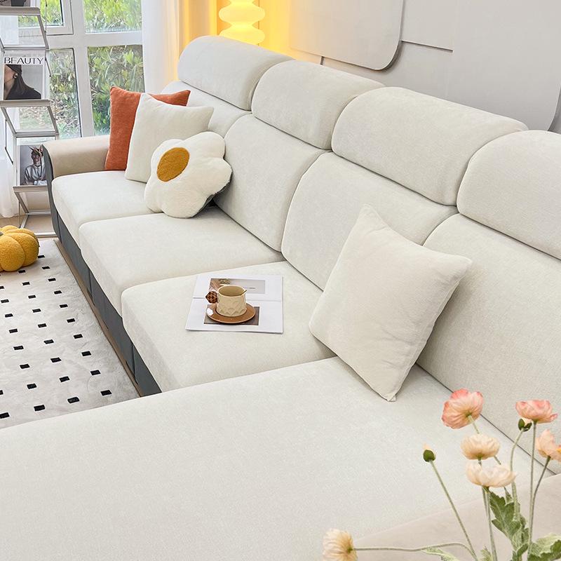 Universal Non-Slip Chenille Sofa Cover - Thick & Cozy for Winter 2024
