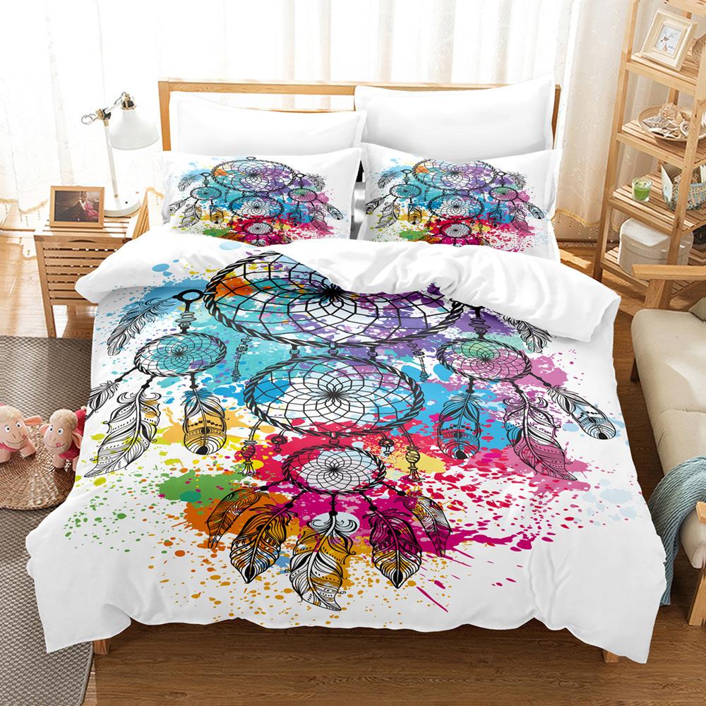 Feather Bedding Kit Size Digital Printing Three-Piece Set