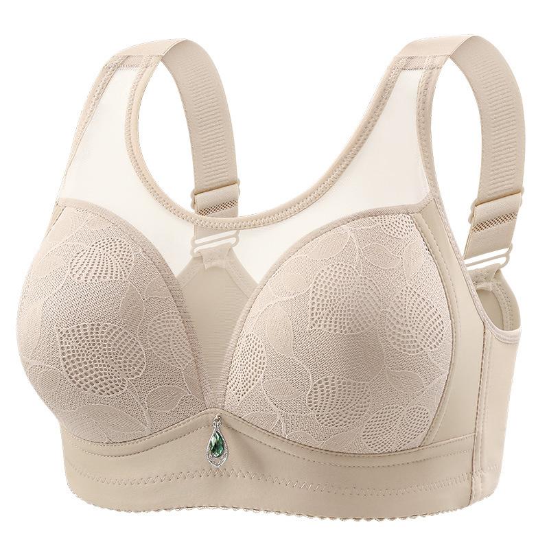 Chest Display, Comfortable, Breathable, Soft, Sweat Absorbing, Fixed Cup, No Steel Ring, Side Folding, Beautiful Back, Mother's Underwear