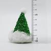 (5 Pcs/pack) 6.5cm Christmas Hat Mini Sequin Christmas Hat Santa Claus Hats Holiday Party Fashion Decoration Gift Decorative