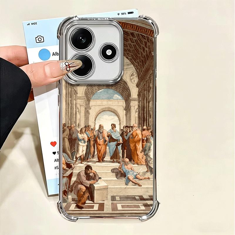 

Renaissance Aesthetics Art Painting Plating Phone Case For Xiaomi Poco X5 X6 X7 X8 Pro Max F8 Ultra F7 M8 M7 M5S Redmi 15C 15 14 Xiaomi Poco F8 Ultra