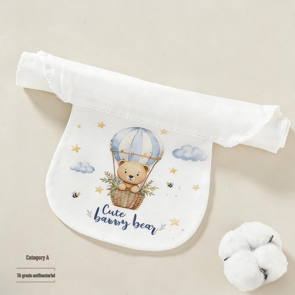 6-Layer Pure Cotton Sweat-Absorbent Towel for Children - Summer Kindergarten Gauze Anti-Sweat Back Pad