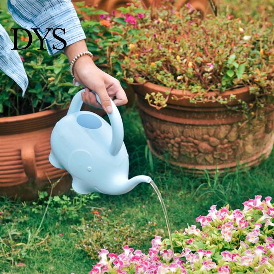 Water Pot Can Anti-slid Handle Cute Plastic Creative Watering Elephant Shape for Garden Bottle