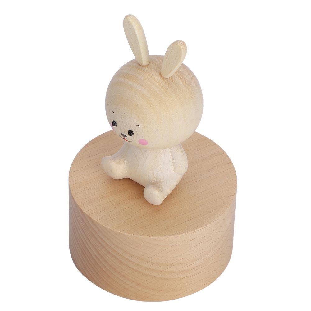 Animal Wooden Clockwork Music Boxes Children Kid Birthday Holiday Gifts Accessories