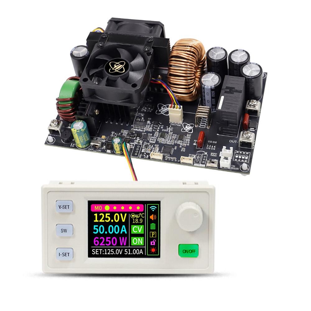 XY12550S Digital DC Adjustable Step-Down Power Supply Constant Voltage Constant Current Module 50A/6250W Input Voltage DC12-140V