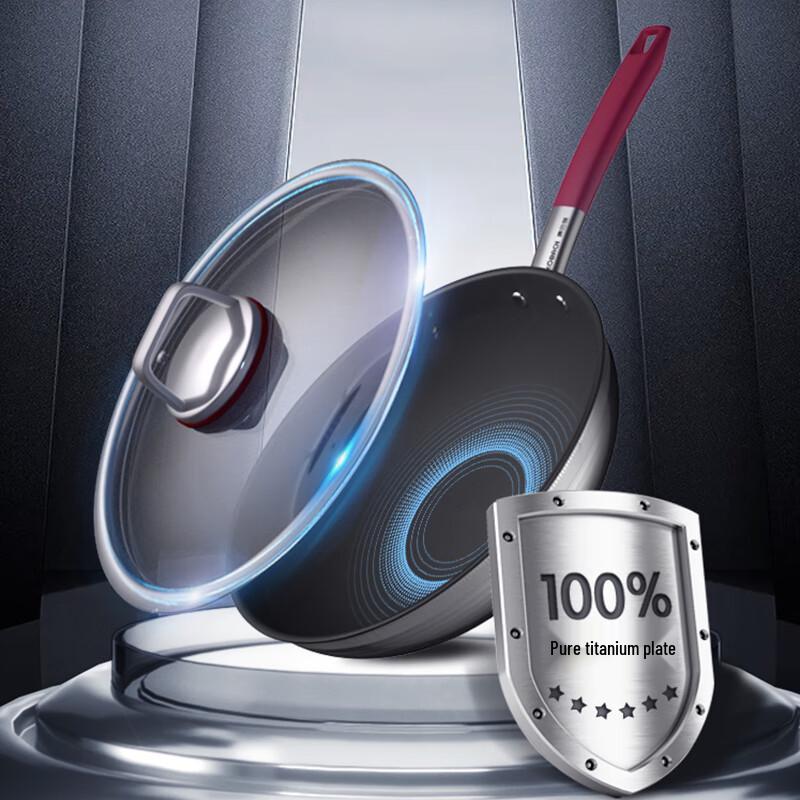 Kangbach 32cm Coating-Free Titanium Non-stick Wok