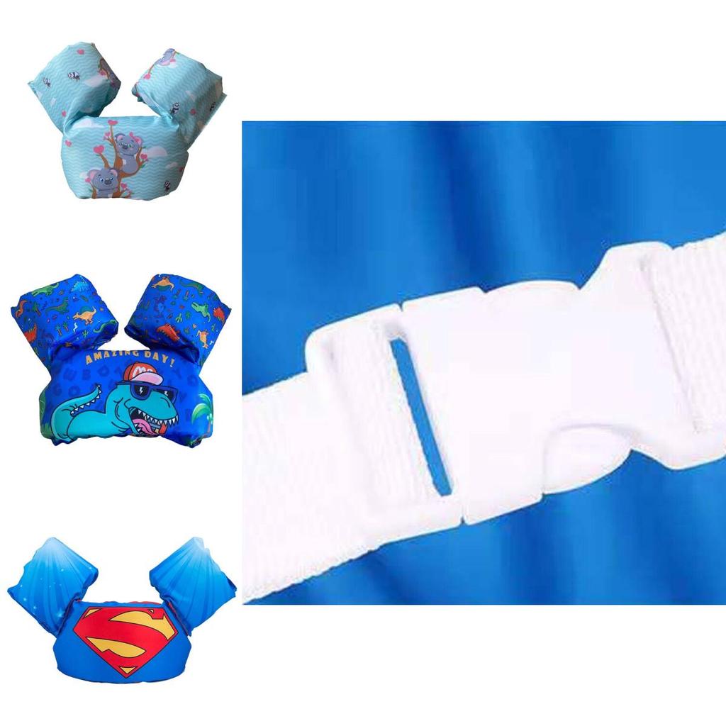 Chaleco Salvavidas Infantil para Niños, Brazaletes Flotadores para Bebés, Chaleco Flotador, Ayuda de Flotabilidad, Flotadores Tubulares para Niños Pequeños, Material Seguro y Fiable, Talla de Pecho Ajustable, Diseño de Dibujos Animados