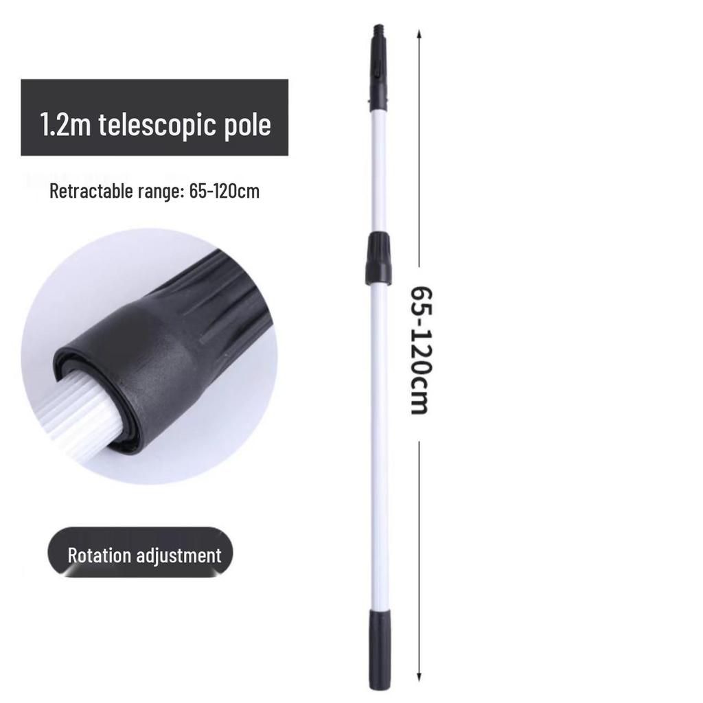 Stainless Steel Glass & Window Cleaning Scraper with Retractable Squeegee