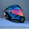 Flip-Up Motorcycle Helmet With Dual Visors ABS Full Face Men Women Scooter Riders