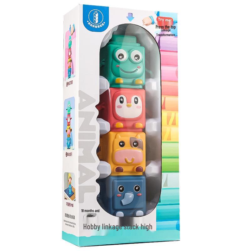 Animal Transformer Stacking Game: Educational Manual Handheld Toy for Boys & Girls