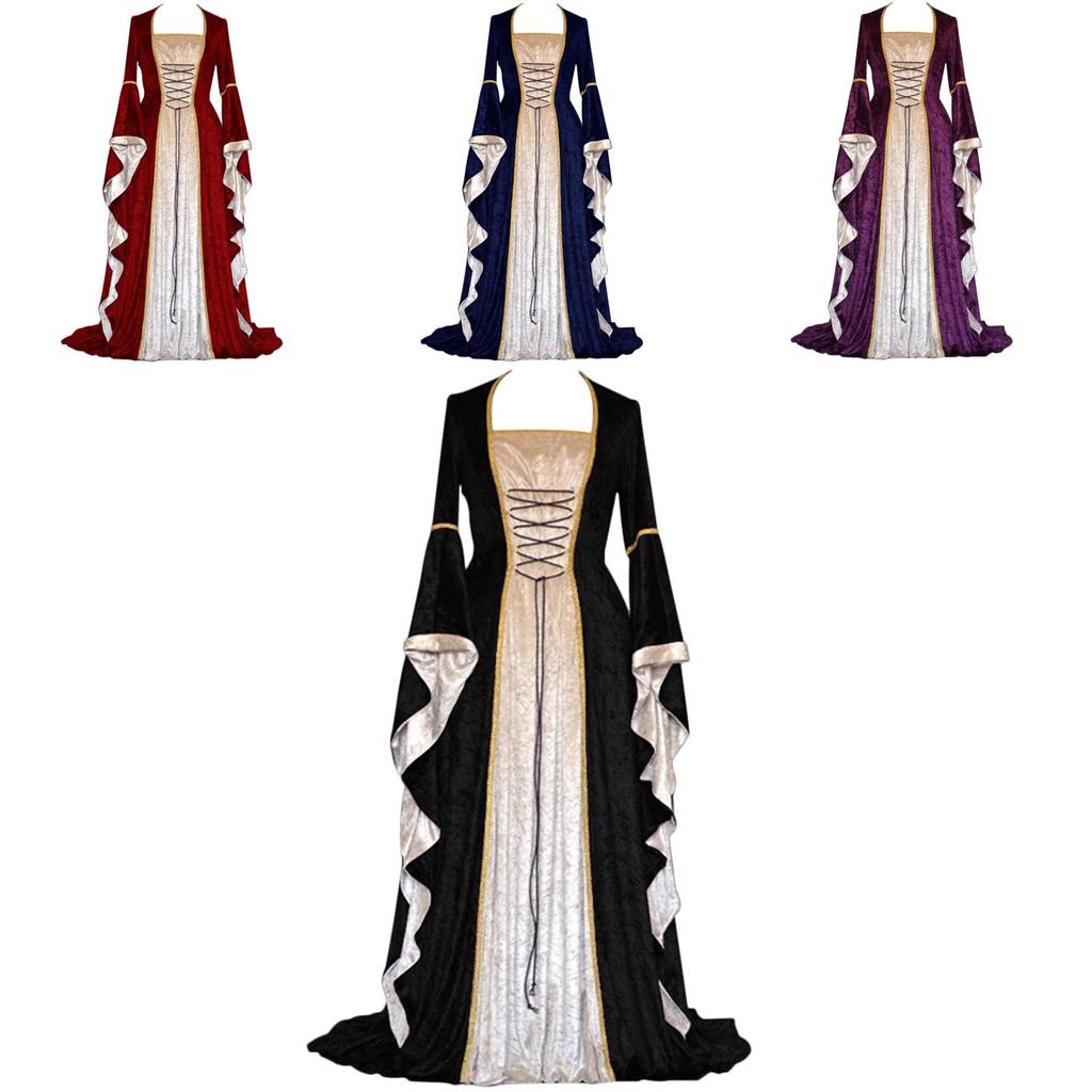 Elegante Cosplay da Donna del XVIII Secolo Abito Medievale con Tocco Gotico Vittoriano Rinascimentale