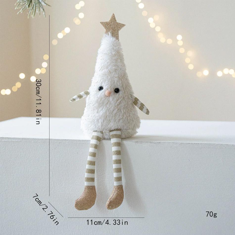 Christmas  New Year Christmas Tree Plush Ornaments - Cute Hanging Decor for Home  Parties, Perfect Holiday Gift for Kids