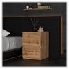 Loft Bedside Cabinet 40 Cm Oak Wotan Large Bedside Table Nakastlik For Bedroom