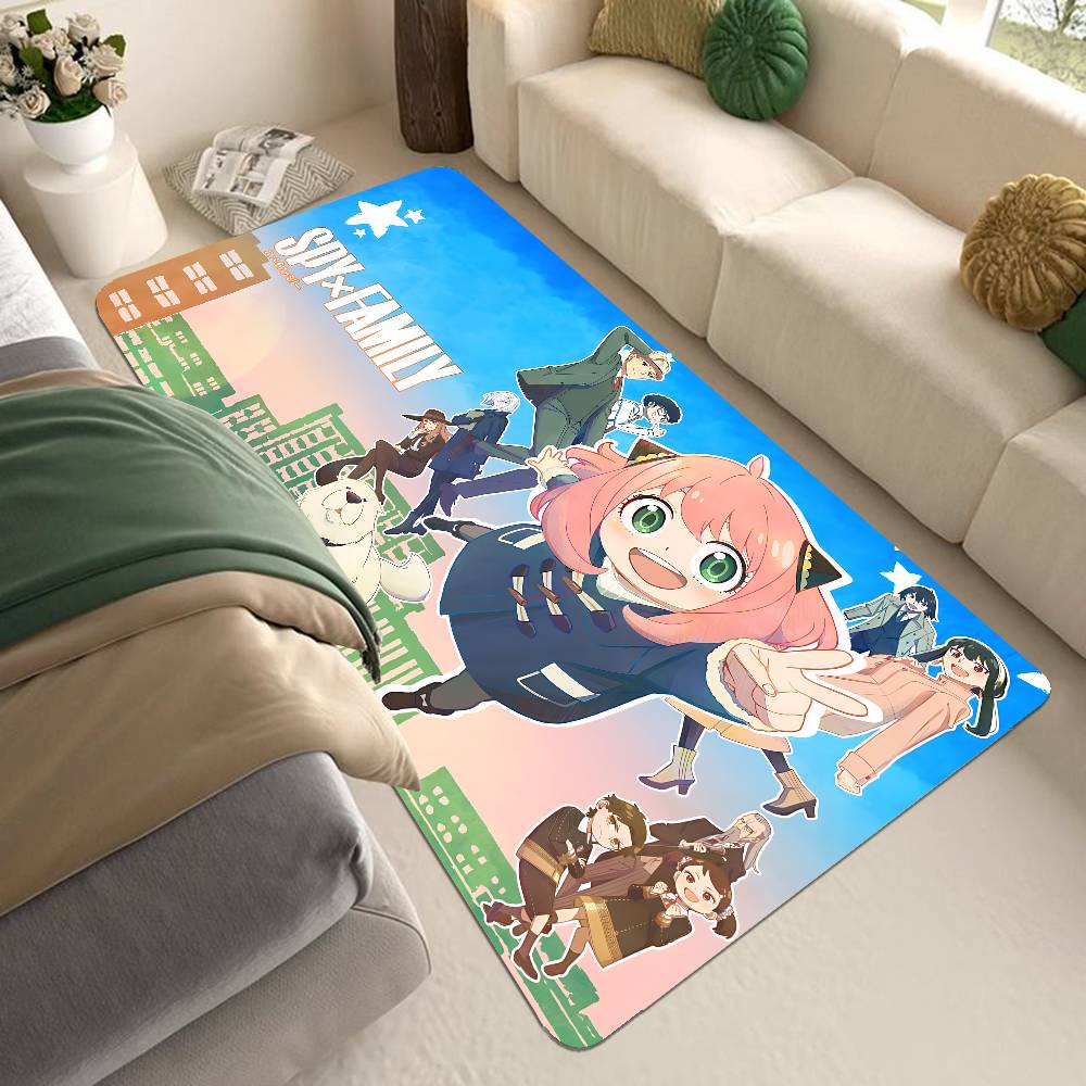 Comedy Anime Spy X Family Kitchen Mat Kids Room Bedroom Decoration Balcony Anti-Slip Doormat Living Room Alfombra