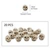 20PCS Resin Mini Skull Figurine Lightweight Ghost Decorative Statue  Halloween Supplies
