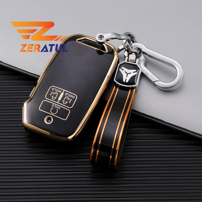 7Buttons Tpu Car Key Case Cover Remote Shell Fob Holder Keychain For Kia Carnival Carnival Ka4 Ex Sx Lx Fiesta