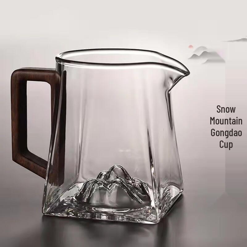 Snow Mountain High-Temperature Glass Fairness Cup