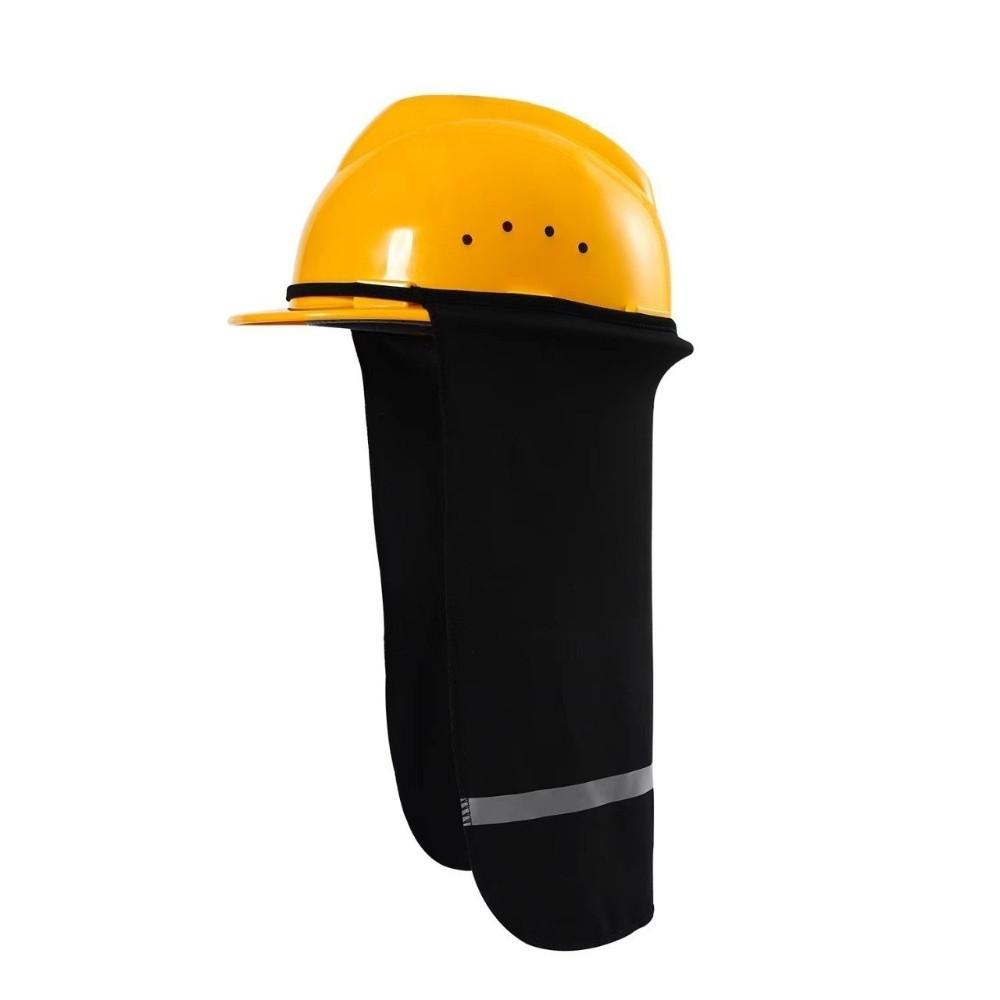 

With Reflective Stripe Safety Hat Cap Visor Sun-proof Summer Sunshade Hard Hat Sun Shade Hard Hat Visor Breathable чорний