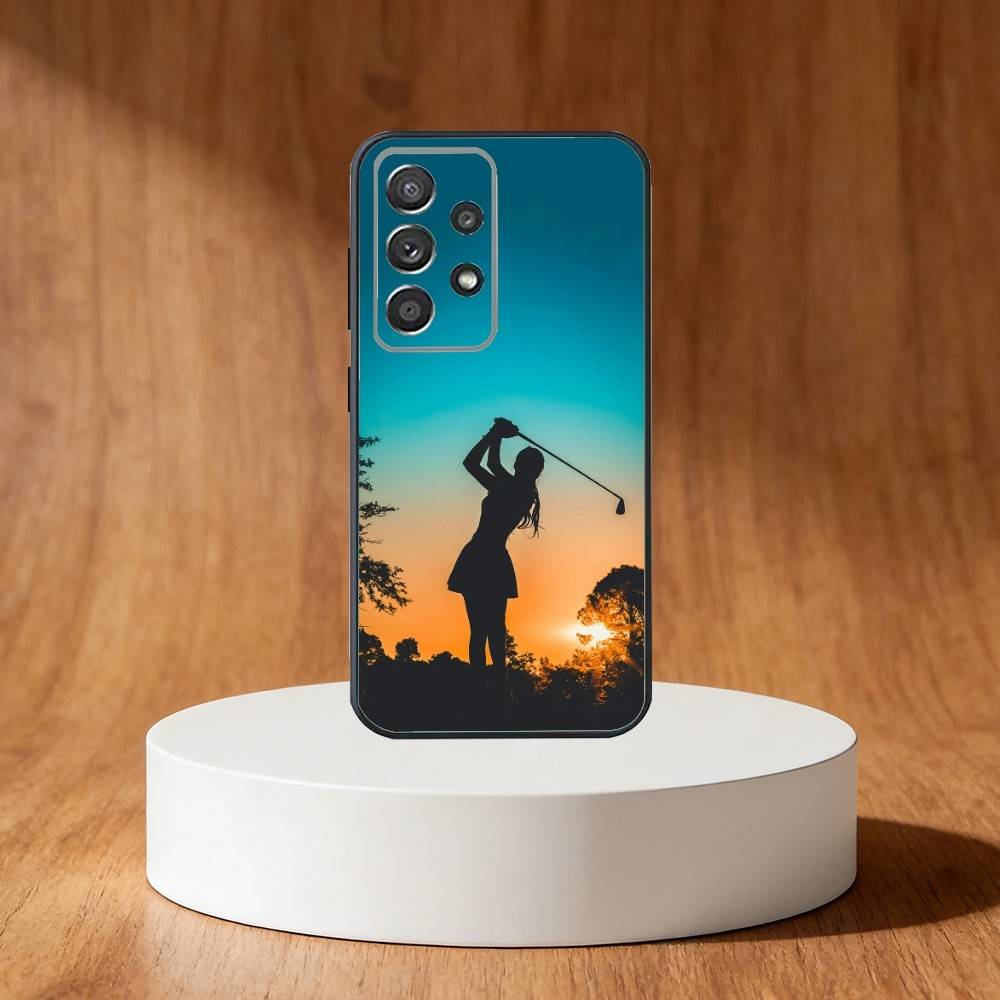 

Golf BALL Phone Case For Samsung S25,S24,S21,S22,S23,S30,Ultra,S20,Plus,Fe,Note,10,9,5G Black Cover Samsung S24ULTRA