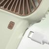Portable Handheld Fan with Ice Cooling 6 Gear Wind Mini Personal Fans with Detachable Base Lightweight Rechargeable Fan for Office Travel Camping