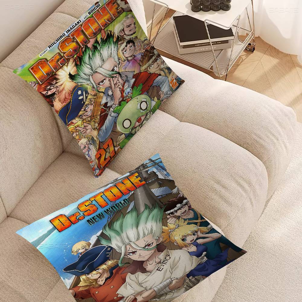 Popular D-Dr S-Stone Sci-Fi Anime Cushion Cover Decorative Pillow Sofa Home Decor Case Pillow Cases