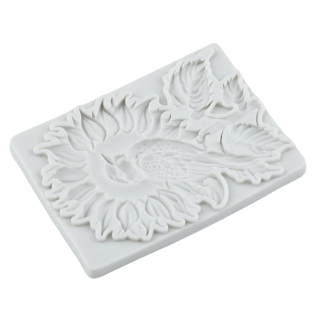 Bird Wreath Silicone Molds Bird Photo Frame Fondant Mold Cake Decorating Tools Cupcake Topper Candy Chocolate Gumpaste Mold