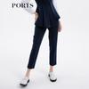 PORTS Women's High-Waist Straight-Leg Cropped Commuter Pants