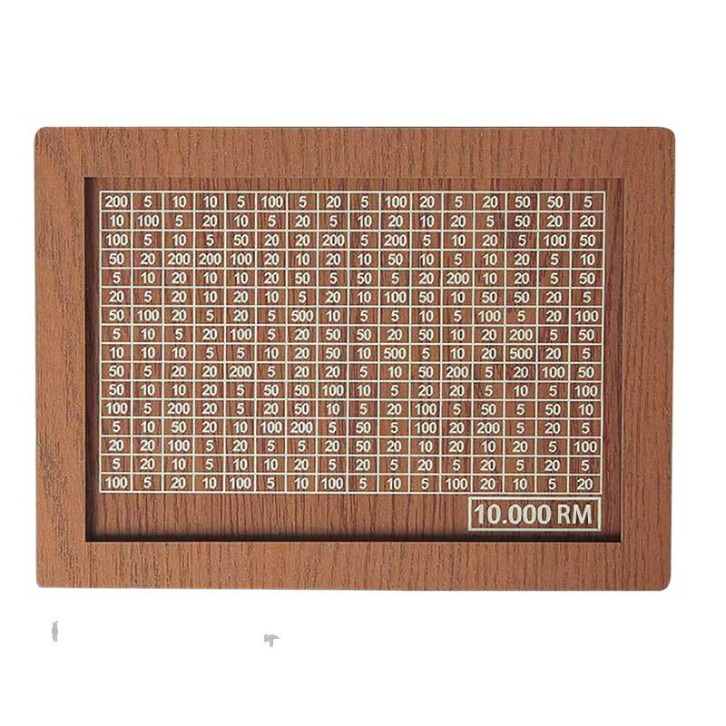 Cross-Border DIY Wooden Money Box with US Dollar Counter - Retro Piggy Bank